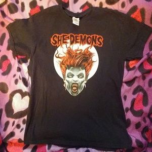 SHE DEMONS RARE NOS NWOT MEDIUM SHIRT,horror